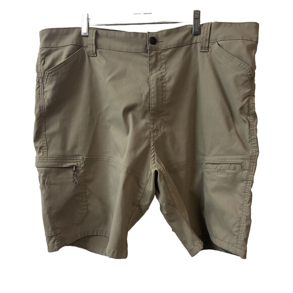 Prospective Flow Shorts Mens 42 Brown 10 inch Inseam Nylon Quick Dry Cargo - Picture 8 of 10